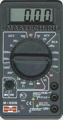 Портативный мультиметр M830B MASTECH